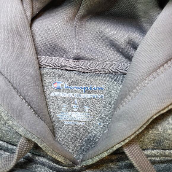 Champion Oregon Ducks Hoodie Gray Pullover Sweatshirt Men’s Size L - Picture 4 of 13